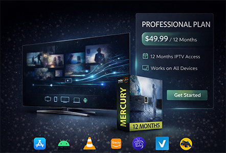 IPTV Mercury Professional Plan 12 Months subscription